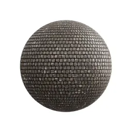 Brown stone pavenet